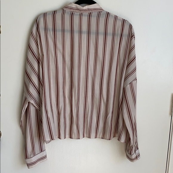 Long-sleeved boxy button down shirt - Picture 3 of 5